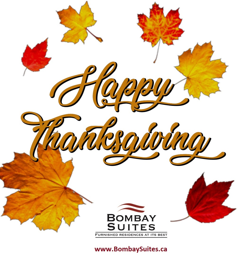 Happy Thanksgiving - Bombay Suites Mississauga